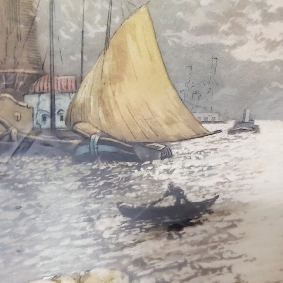 Antique 1926 Print  Sunset Glow 10" x 13" - Picture 3 of 6